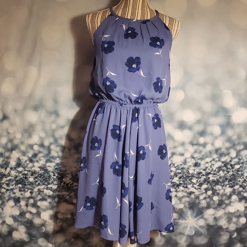 Banana Republic Perrywinkle and Navy Short Dress